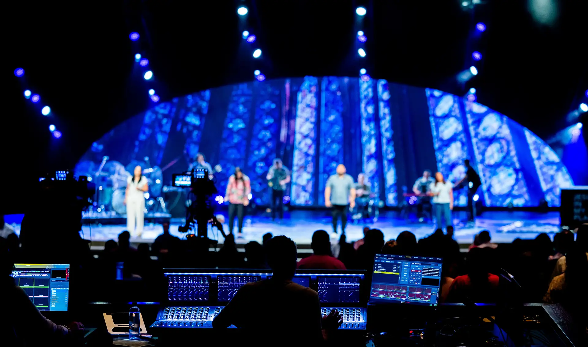 Live band performing on stage